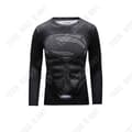 Miniatyrbild 3 av 4: TD® fitnesstights för män, stretchig och snabbtorkande kompressionst-shirt, löpträningsdräkt