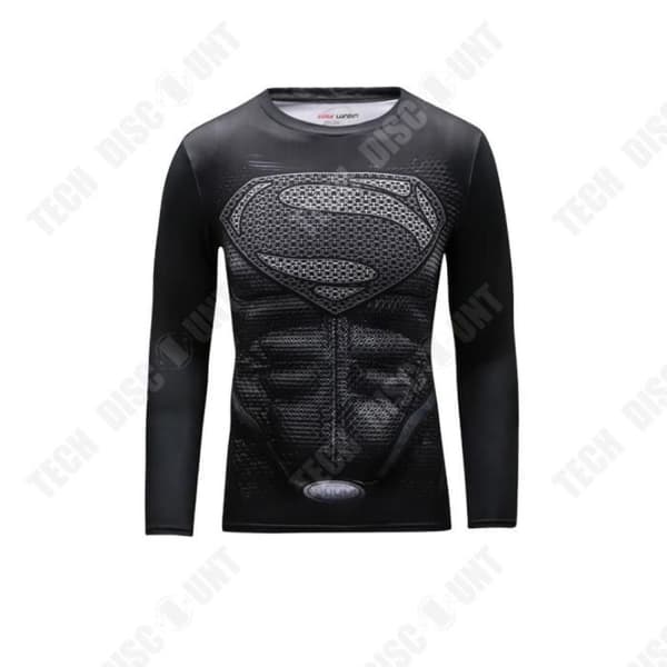TD® fitnesstights för män, stretchig och snabbtorkande kompressionst-shirt, löpträningsdräkt