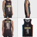 Miniatyrbilde 2 av 2: Gun N' Roses Dust N Bones Black Basketball Jersey