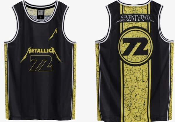 Metallica Seventy Two Basketball Jersey XXX-Large