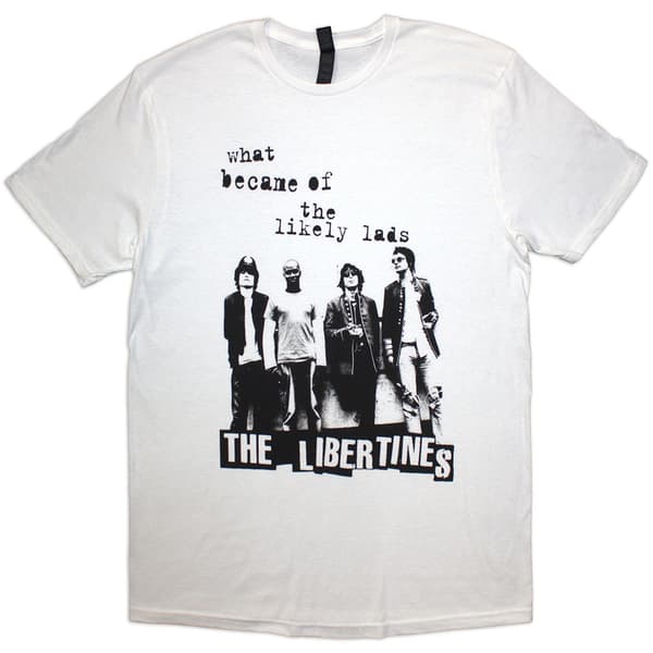 The Libertines Unisex T-Shirt: What Became Of The Likely Lads (White) (X-Large)