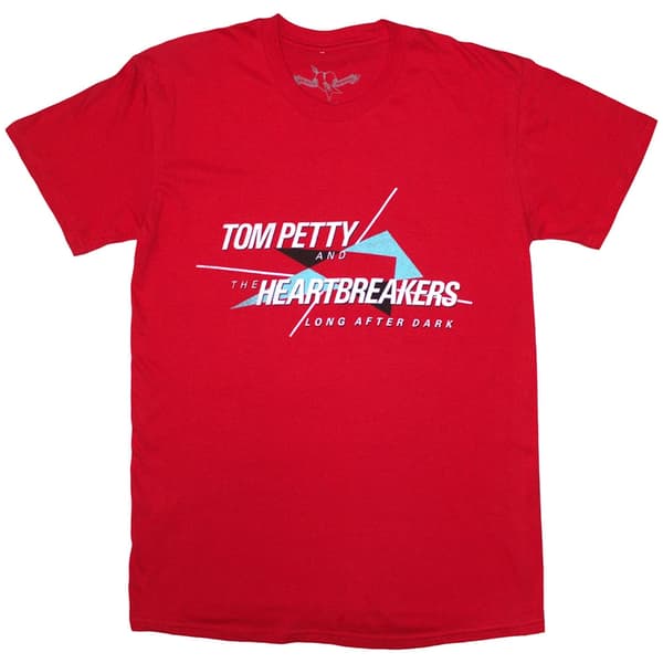 Tom Petty & The Heartbreakers Unisex T-Shirt: Long After Dark (Red) (Medium)