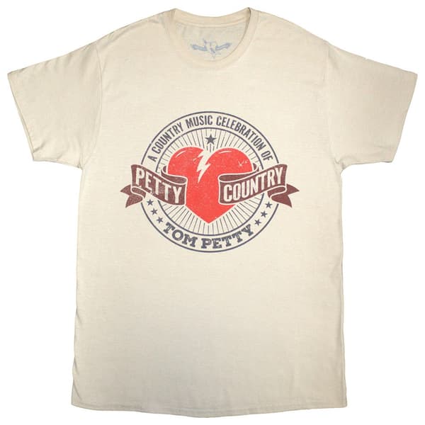 Tom Petty & The Heartbreakers Unisex T-Shirt: Petty Country (Sand) (X-Large)