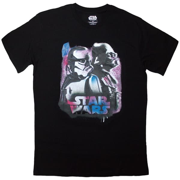 Star Wars Unisex T-Shirt: Vader & Trooper Neon (XX-Large)