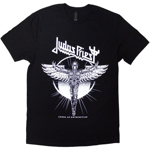 Judas Priest Unisex T-Shirt: Angel Of Retribution Angel Rising (Black) (XX-Large)
