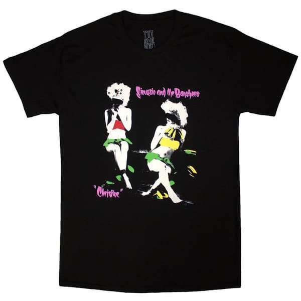 Siouxsie & The Banshees Unisex T-Shirt: Christine (Black) (Small)