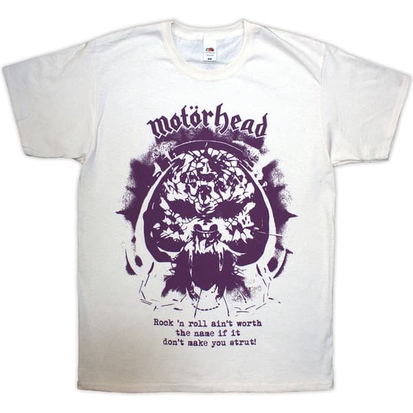Motorhead Unisex T-Shirt: Make You Strut (Natural) (Small)