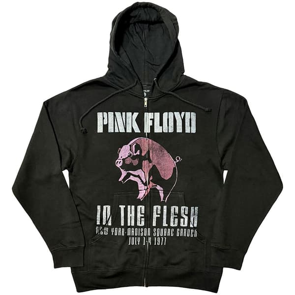 Pink Floyd Unisex Zipped Hoodie: In The Flesh (Black) (XX-Large)