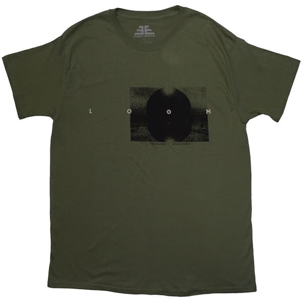Imagine Dragons Unisex T-Shirt: Loom Dark Circle (Green) (Small)