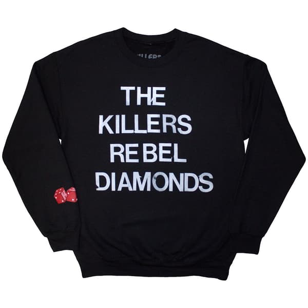 The Killers Unisex Sweatshirt: Tour '24 Rebel Diamonds Stacked (Black) (Ex-Tour) (XX-Large)