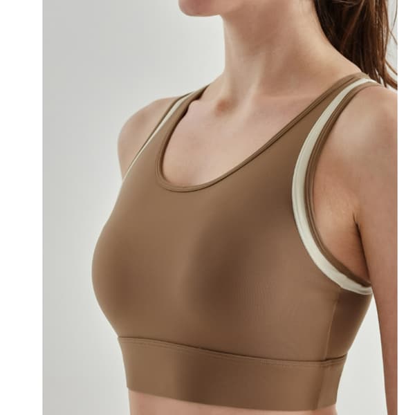 INF Ny Yoga Sport-BH - Komfort, Stöd och Stil Brun M