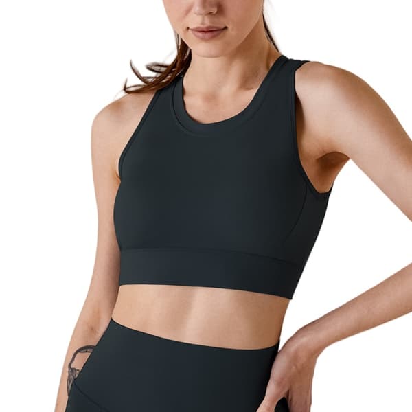 INF Stötsäker Yoga Sport-BH - Komfort & Stöd Svart S