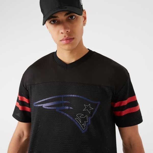 T-shirt oversize New England Patriots - svart