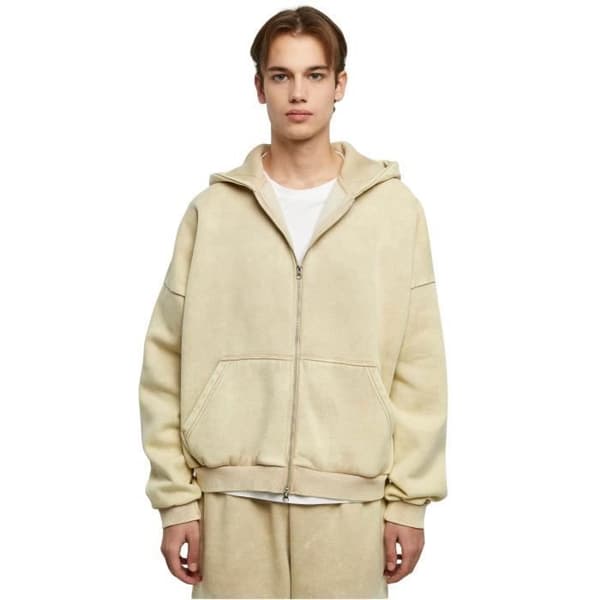 Urban Classics 90-tals Heavy Sand Washed Zip Hoodie