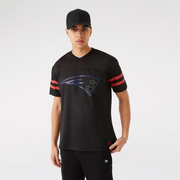 T-shirt oversize New England Patriots - svart