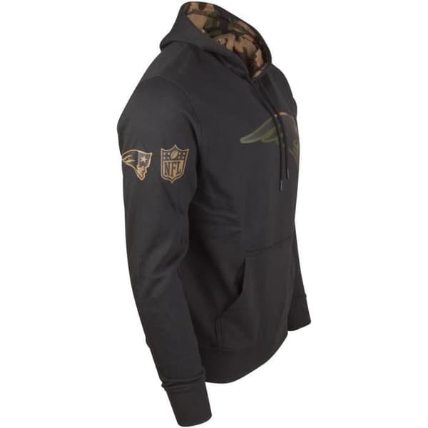 New Era Fleece Hoody - NFL New England Patriots svart / camo