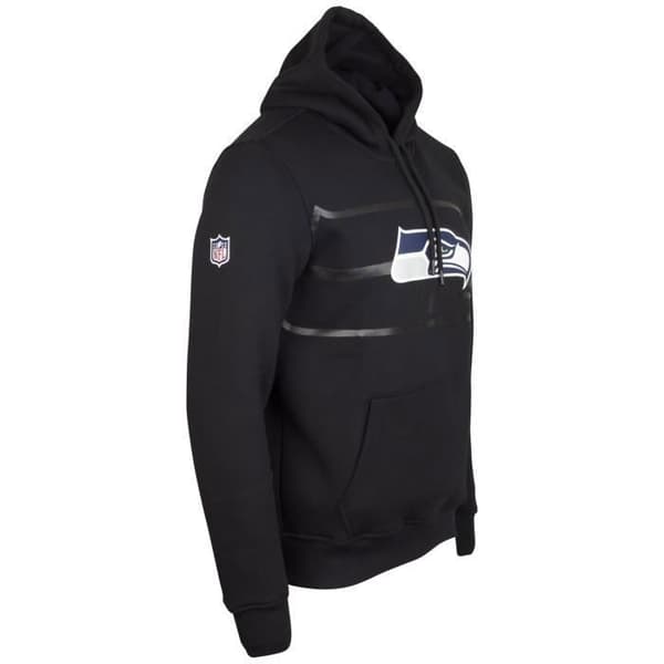 Hoodie - New Era - NFL Seattle Seahawks 2.0 - Svart - Herr - 80% bomull, 20% polyester