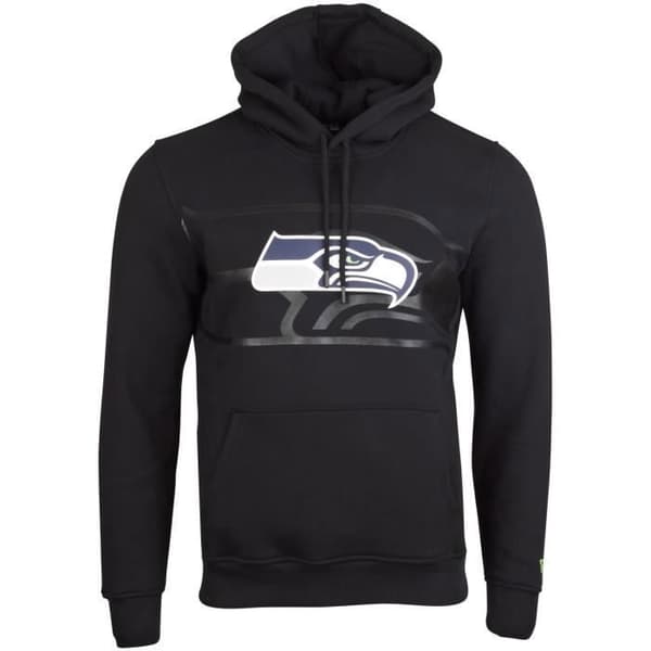 Hoodie - New Era - NFL Seattle Seahawks 2.0 - Svart - Herr - 80% bomull, 20% polyester
