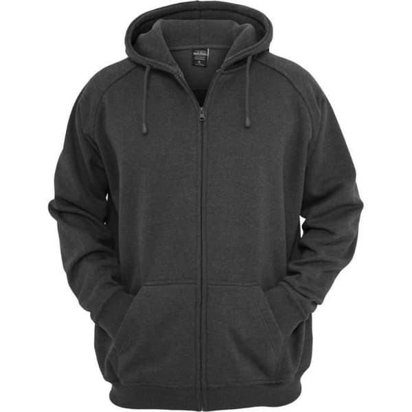 Urban Classics - Charcoal Zip Hoodie - 3X