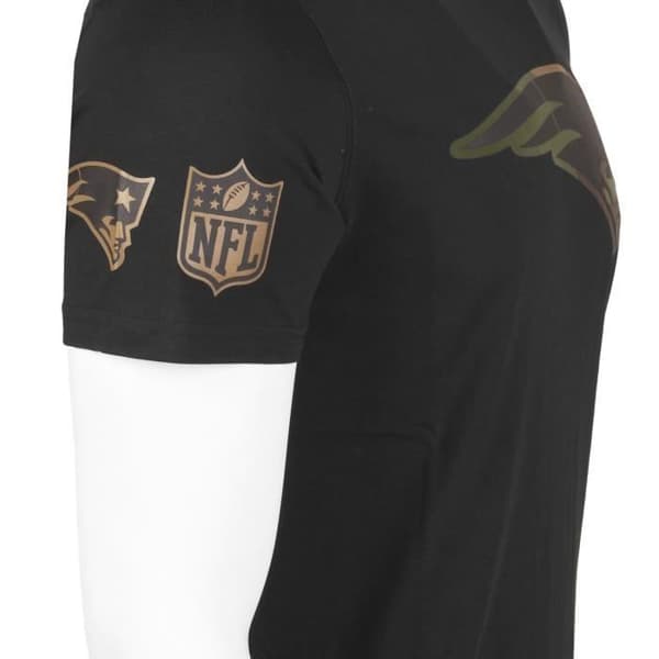 T-shirt NFL - New Era - New England Patriots - Svart / Wood Camo - 100% bomull - Korta ärmar
