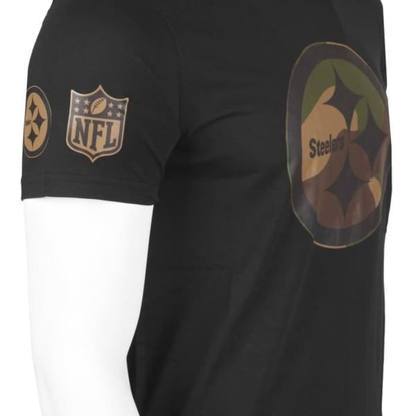 T-shirt NFL Pittsburgh Steelers New Era svart / trä camo - Herr