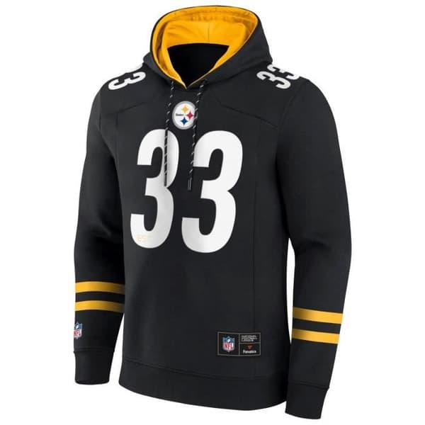 Sweatshirt med huva Fanatics Foundation Fleece - NFL Pittsburgh Steelers - Herr - Svart