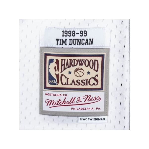 T-shirt - Mitchell & Ness - Sa Spurs - Vit - Regular - Korta ärmar
