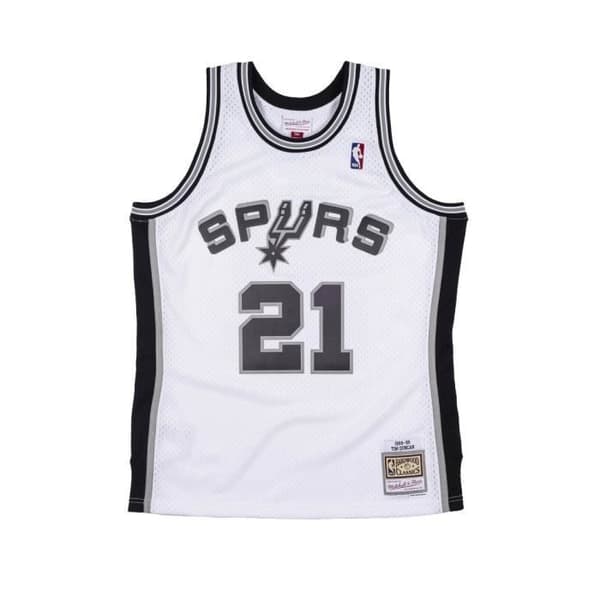 T-shirt - Mitchell & Ness - Sa Spurs - Vit - Regular - Korta ärmar