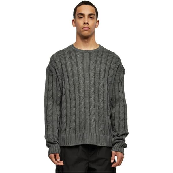 Pull - Urban Classics - Boxy - Svart - Man - 100% akryl