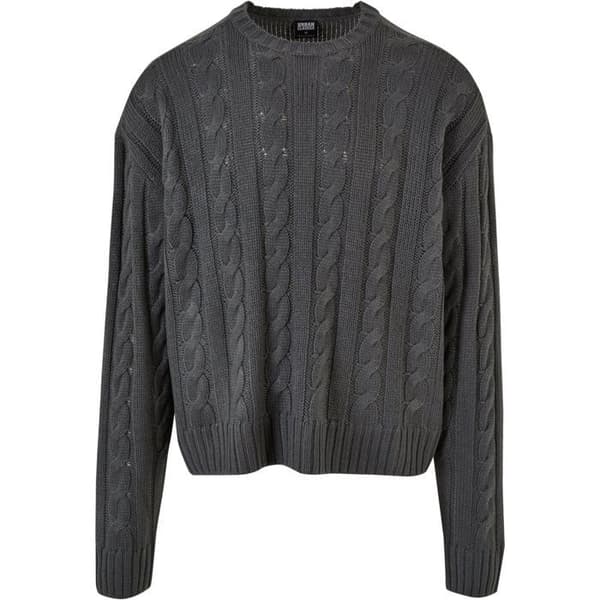 Pull - Urban Classics - Boxy - Svart - Man - 100% akryl