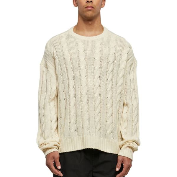 Pull - Urban Classics - Boxig - 100% akryl - Kabelmönster - Beigefärg