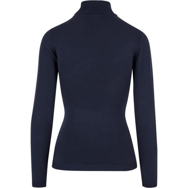 Ribbad polotröja dam - Urban Classics - Vit - Viskos - Nylon - Tätsittande snitt