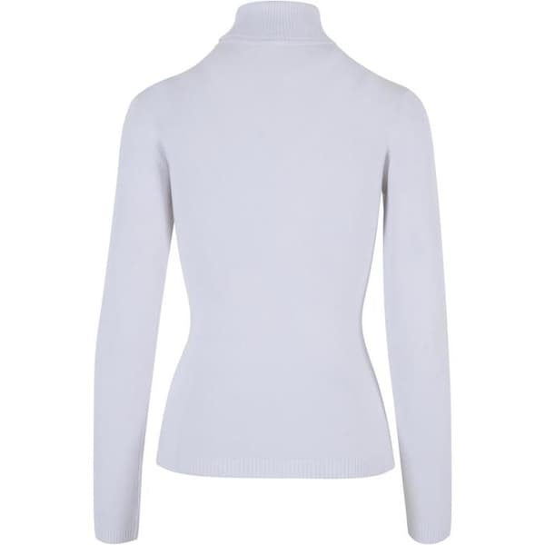 Tröja med rullkrage dam - Urban Classics - Vit - 70% Viskos - 30% Nylon - Långa ärmar
