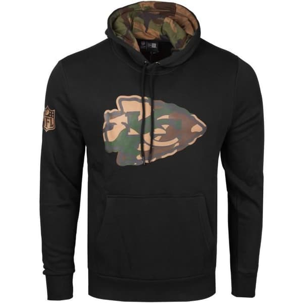 New Era Fleece Hoodie - NFL Kansas City Chiefs svart camo - Herr