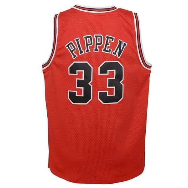 Maillot barn Chicago Bulls Swingman Road - Pippen Scottie 1997 - röd/svart - 14/16 år