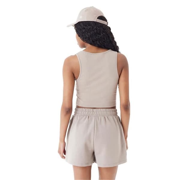 T-shirt - NEW ERA - Le Crop Tank Neyyan Abrabr - Slim - Utan ärmar - Brun