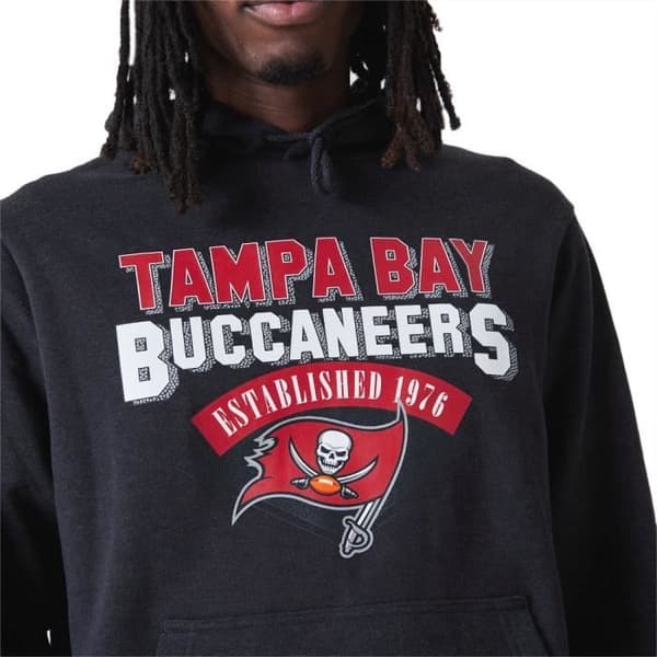 NFL New Era Hoodie - Tampa Bay Buccaneers - Svart - Herr - Långa ärmar