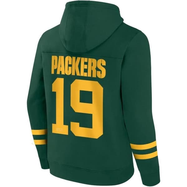 NFL-fans hoodie - Fanatics - Foundation Fleece Hoody - Grön keltisk - Vit - Herr