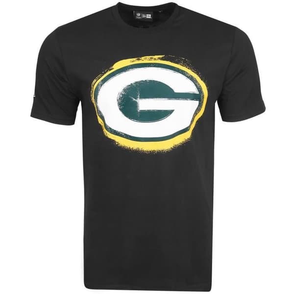 T-shirt NFL New Era - SPRAY - Bucs Chiefs Seahawks Patriots Packer - Grön bay packers - Vit - Man