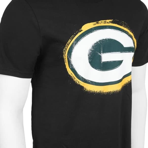 T-shirt NFL New Era - SPRAY - Bucs Chiefs Seahawks Patriots Packer - Grön bay packers - Vit - Man