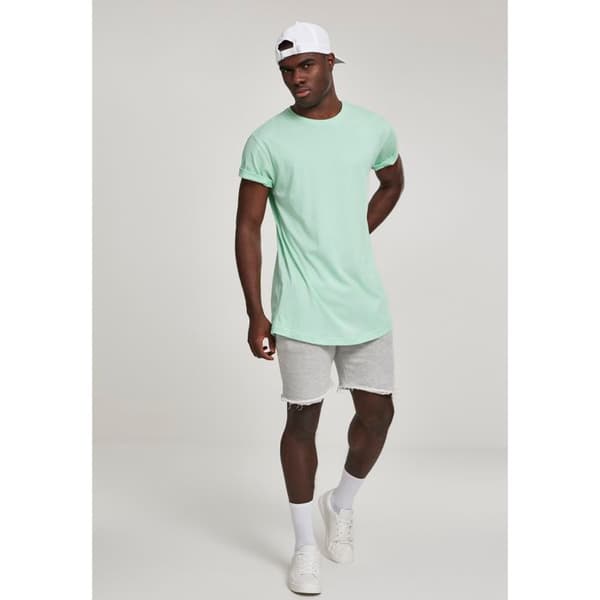 T-shirt Lång - Urban Classics - FORMAD - 100% Bomull - Långa Ärmar - Rund Hals