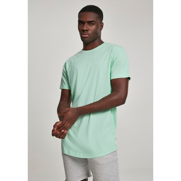 T-shirt Lång - Urban Classics - FORMAD - 100% Bomull - Långa Ärmar - Rund Hals