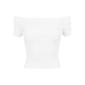 Miniatyrbild 1 av 6: Top utan axelband - URBAN CLASSICS - Off Shoulder Rib Top - 97% bomull - Tajt - Dam