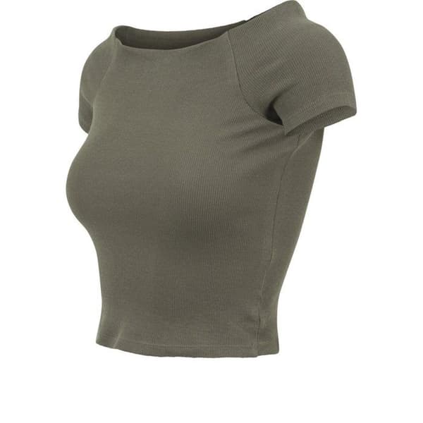 Urban Classics Ladies - Off Shoulder Rib Strapless Top