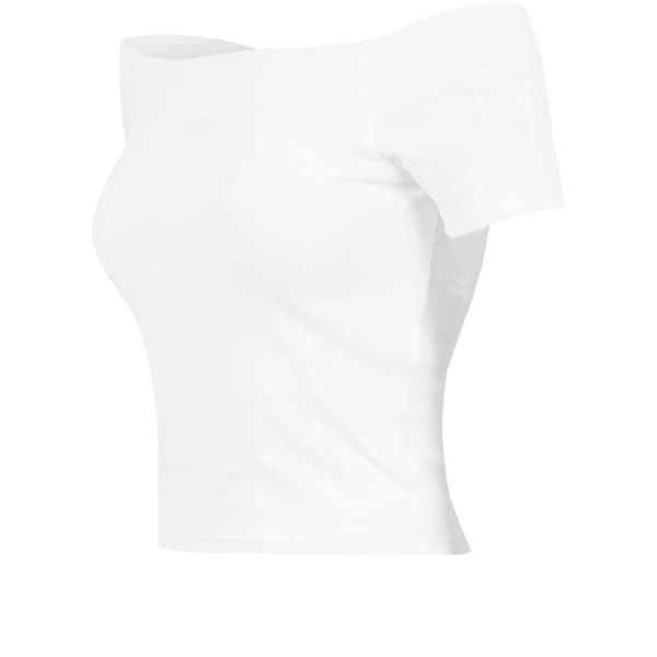 Urban Classics Ladies - Off Shoulder Rib Strapless Top