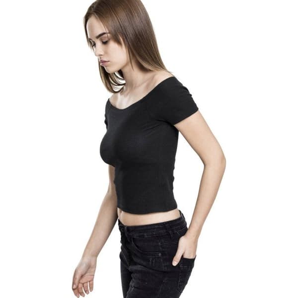 Urban Classics Ladies - Off Shoulder Rib Strapless Top