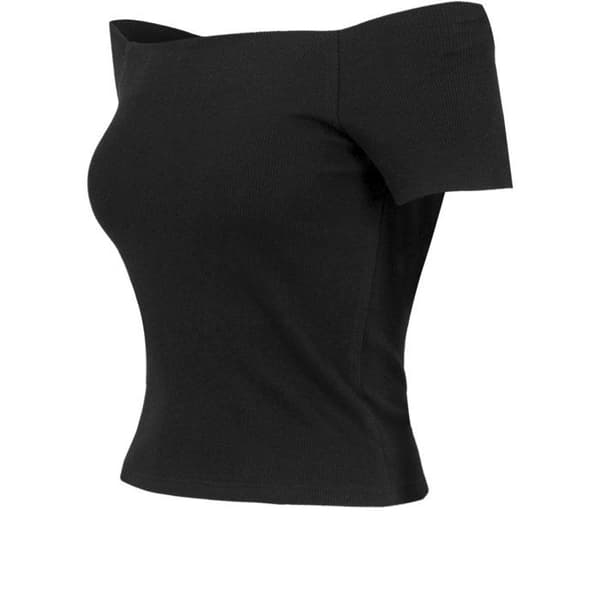 Urban Classics Ladies - Off Shoulder Rib Strapless Top