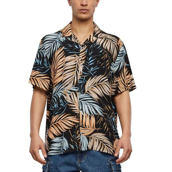Urban Classics - Viskoseshirt Resort Chemise palm