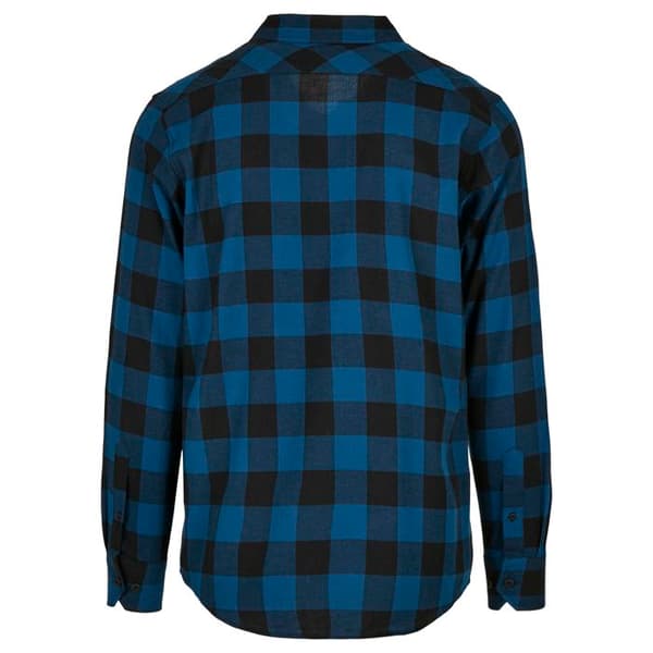 Skjorta - Urban Classics - GT - Bomull - Flanell - Rutigt blå/svart