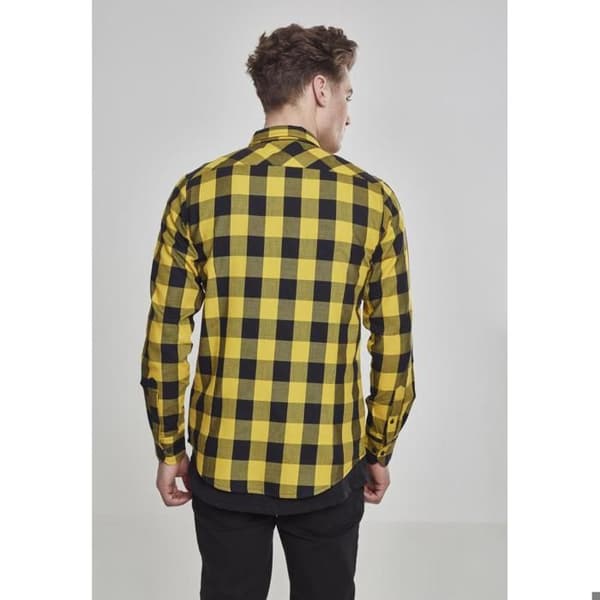 Skjorta - Urban Classic - Flanell - Svart/Ljusbrun - Långärmad - Regular